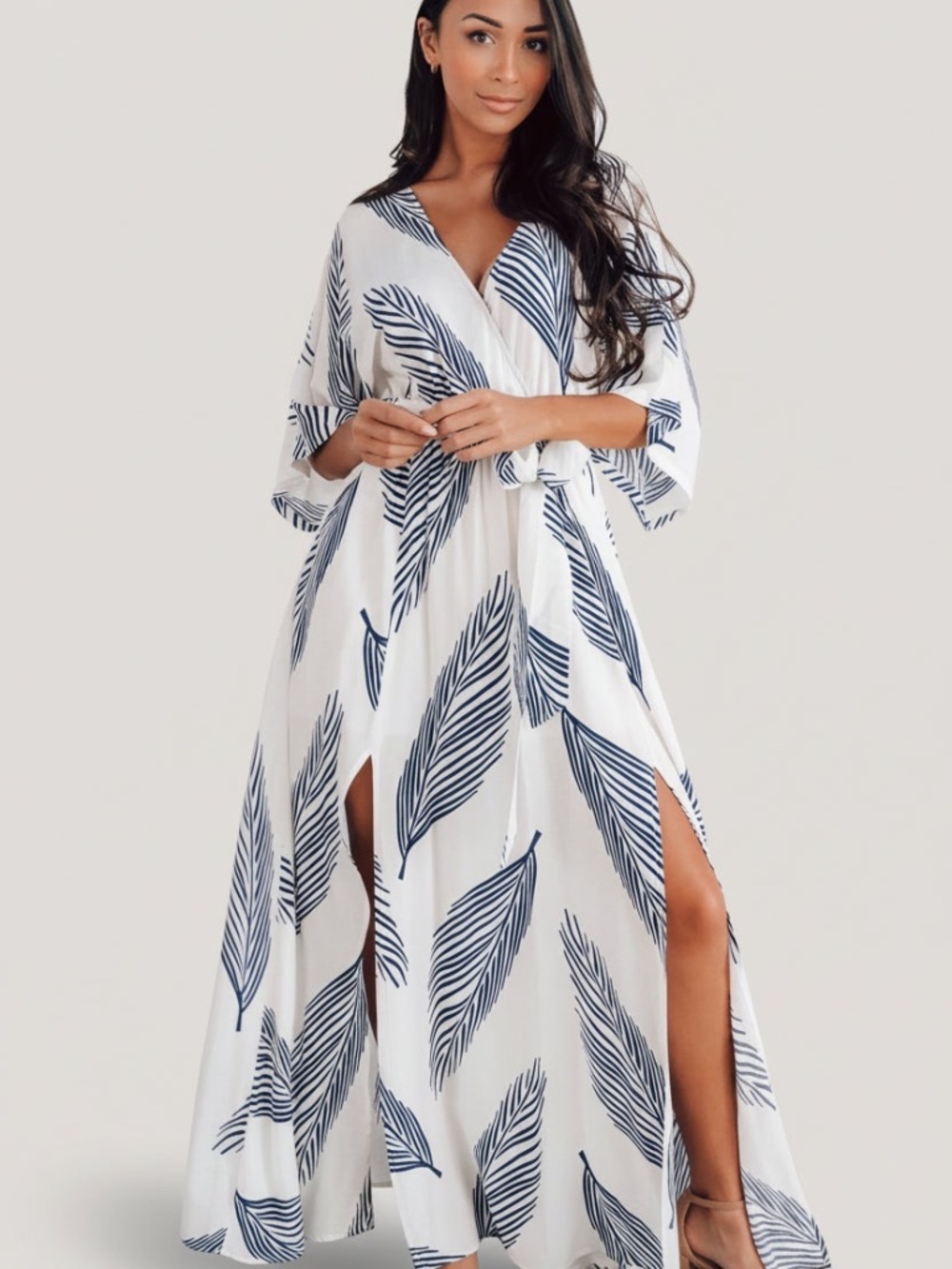 Baltic Born Corinth Maxi Dress Navy Print S